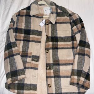 NWT American Eagle Fleece Lined Shacket